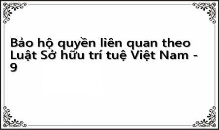 Bảo hộ quyền liên quan theo Luật Sở hữu trí tuệ Việt Nam - 9
