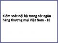 Định Hướng Hoàn Thiện Hệ Thống Kiểm Soát Nội Bộ Trong Các Nhtm Việt Nam