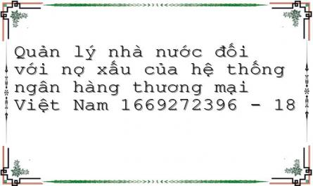 Quản lý nhà nước đối với nợ xấu của hệ thống ngân hàng thương mại Việt Nam 1669272396 - 18