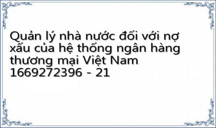 Quản lý nhà nước đối với nợ xấu của hệ thống ngân hàng thương mại Việt Nam 1669272396 - 21