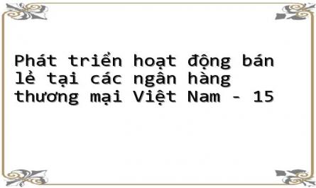 Phát triển hoạt động bán lẻ tại các ngân hàng thương mại Việt Nam - 15