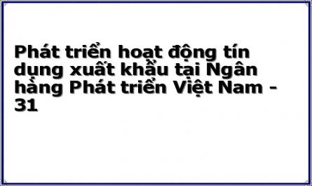 Phát triển hoạt động tín dụng xuất khẩu tại Ngân hàng Phát triển Việt Nam - 31