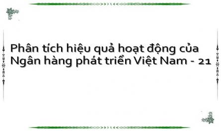 Phân tích hiệu quả hoạt động của Ngân hàng phát triển Việt Nam - 21