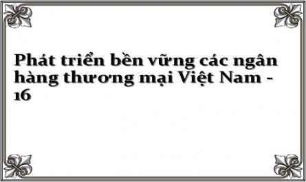 Đ Nh Gi Thực Trạng Phát Triển Bền Vững Của Của Các Ngân Hàng Thương Mại Việt Nam