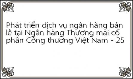 Phát triển dịch vụ ngân hàng bán lẻ tại Ngân hàng Thương mại cổ phần Công thương Việt Nam - 25