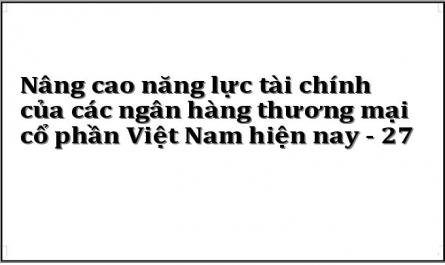 Nâng cao năng lực tài chính của các ngân hàng thương mại cổ phần Việt Nam hiện nay - 27