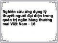 Nghiên cứu ứng dụng lý thuyết người đại diện trong quản trị ngân hàng thương mại Việt Nam - 16