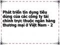 Phát triển tín dụng tiêu dùng của các công ty tài chính trực thuộc ngân hàng thương mại ở Việt Nam - 2