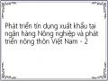 Phát triển tín dụng xuất khẩu tại ngân hàng Nông nghiệp và phát triển nông thôn Việt Nam - 2