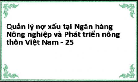 Quản lý nợ xấu tại Ngân hàng Nông nghiệp và Phát triển nông thôn Việt Nam - 25