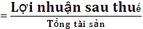 Trong đó số liệu lợi nhuận sau thuế được lấy từ báo cáo kết quả hoạt 2
