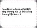 Quản lý rủi ro tín dụng tại Ngân hàng Thương mại Cổ phần Công thương Việt Nam - 2