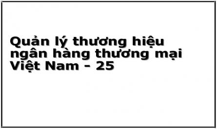 Quản lý thương hiệu ngân hàng thương mại Việt Nam - 25