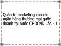 Quản trị marketing của các ngân hàng thương mại quốc doanh tại nước CHDCND Lào