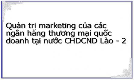 Quản trị marketing của các ngân hàng thương mại quốc doanh tại nước CHDCND Lào - 2
