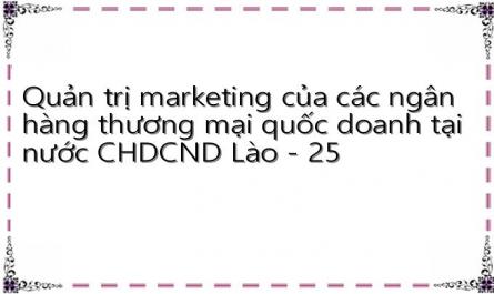 Quản trị marketing của các ngân hàng thương mại quốc doanh tại nước CHDCND Lào - 25