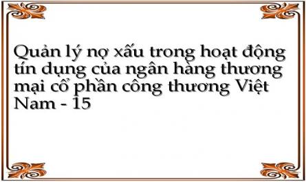 Quản lý nợ xấu trong hoạt động tín dụng của ngân hàng thương mại cổ phần công thương Việt Nam - 15