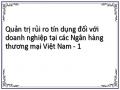 Quản trị rủi ro tín dụng đối với doanh nghiệp tại các Ngân hàng thương mại Việt Nam