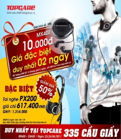 Để nhận được khuyến mại nhắn tin DK TOPCARE gửi 8099 6