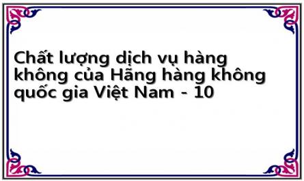 Chất lượng dịch vụ hàng không của Hãng hàng không quốc gia Việt Nam - 10