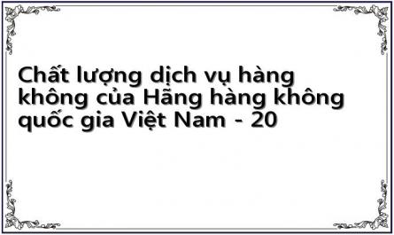 Chất lượng dịch vụ hàng không của Hãng hàng không quốc gia Việt Nam - 20