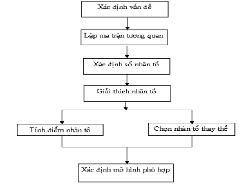 Hiện phân tích nhân tố được trình bày theo các bước trong sơ đồ dưới đây 1
