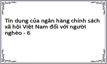 Tín dụng của ngân hàng chính sách xã hội Việt Nam đối với người nghèo - 6