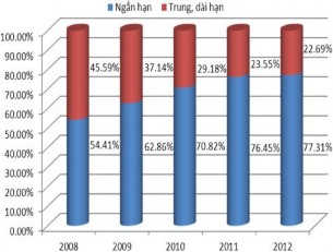 Nguồn Báo cáo tổng kết năm 2007 – 2012 của VPĐD KVMN NHNo PTNT VN và tính 6