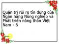 Quản trị rủi ro tín dụng của Ngân hàng Nông nghiệp và Phát triển nông thôn Việt Nam - 6