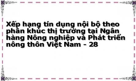 Xếp hạng tín dụng nội bộ theo phân khúc thị trường tại Ngân hàng Nông nghiệp và Phát triển nông thôn Việt Nam - 28