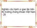 Nghiên cứu hành vi gian lận trên thị trường chứng khoán Việt Nam - 28