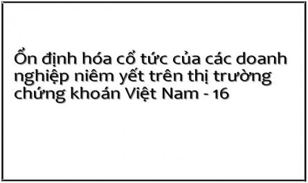 Kết Quả Về Mức Độ Ổn Định Hóa Cổ Tức Của Các Dnny Ở Việt Nam
