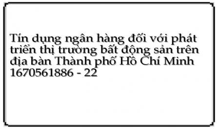 Tín dụng ngân hàng đối với phát triển thị trường bất động sản trên địa bàn Thành phố Hồ Chí Minh 1670561886 - 22