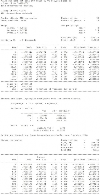 Phụ lục 11 Danh sách các NHTM trong luận án Stt Tên NHTM Ghi tắt 1 Ngân hàng Nông 2