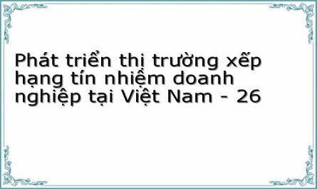 Phát triển thị trường xếp hạng tín nhiệm doanh nghiệp tại Việt Nam - 26