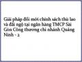 Giải pháp đổi mới chính sách thù lao và đãi ngộ tại ngân hàng TMCP Sài Gòn Công thương chi nhánh Quảng Ninh - 2