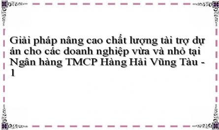 Giải pháp nâng cao chất lượng tài trợ dự án cho các doanh nghiệp vừa và nhỏ tại Ngân hàng TMCP Hàng Hải Vũng Tàu - 1