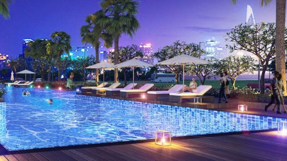 Hình minh họa bể bơi Hình minh họa khu thể thao Với ý tưởng phát triển mô 3