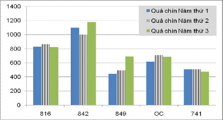 Biểu đồ 4 25 Dự đoán lượng quả thành thục tiềm năng trong 3 năm tiếp theo 1