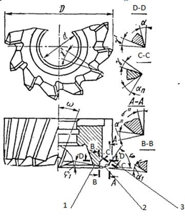 Hinh 3 2 Cấu tạo của dao phay mặt đầu Góc sau α 1 của cạnh cắt phụ 1 2