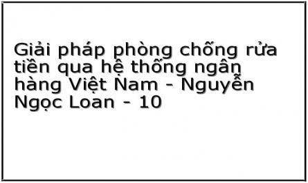 Giải pháp phòng chống rửa tiền qua hệ thống ngân hàng Việt Nam - Nguyễn Ngọc Loan - 10