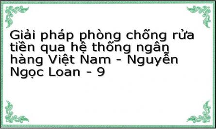 Giải pháp phòng chống rửa tiền qua hệ thống ngân hàng Việt Nam - Nguyễn Ngọc Loan - 9