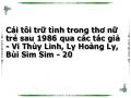 Cái tôi trữ tình trong thơ nữ trẻ sau 1986 qua các tác giả - Vi Thùy Linh, Ly Hoàng Ly, Bùi Sim Sim - 20