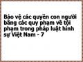 Bảo vệ các quyền con người bằng các quy phạm về tội phạm trong pháp luật hình sự Việt Nam - 7