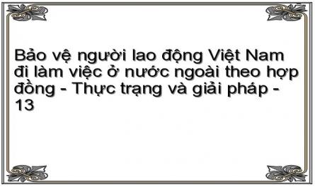 Giải Pháp Hoàn Thiện Pháp Luật Và Nâng Cao Hiệu Quả Bảo Vệ Người Lao Động Việt Nam Đi Làm
