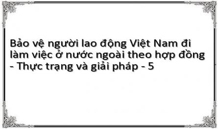 Nội Dung Bảo Vệ Người Lao Động Việt Nam Đi Làm Việc Ở Nước Ngoài Theo Hợp Đồng