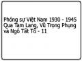 Phóng sự Việt Nam 1930 - 1945 Qua Tam Lang, Vũ Trọng Phụng và Ngô Tất Tố - 11