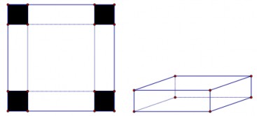 Cho một tấm nhôm hình vuông cạnh 12 cm Người ta cắt ở bốn góc của tấm 1