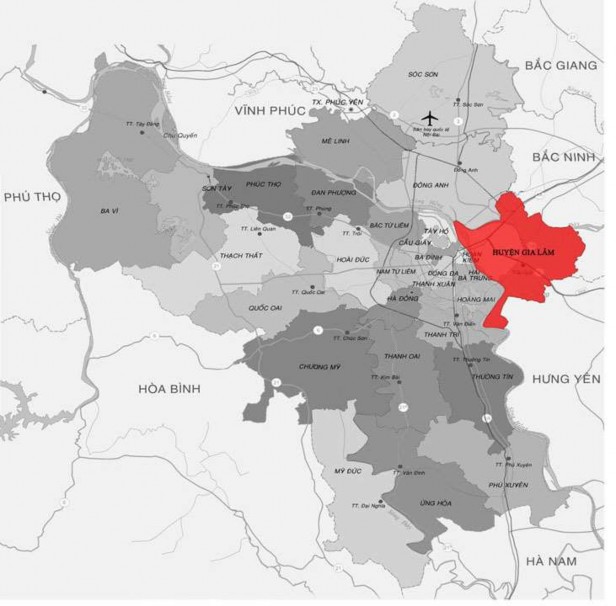 Bản đồ số 1 Bản đồ huyện Gia Lâm – Hà Nội Nguồn Cổng thông tin điện 1
