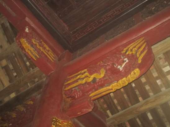 Bản ảnh số 34 Trang trí đầu dư Cánh gà gian giữa đình Công Đình Đề 15